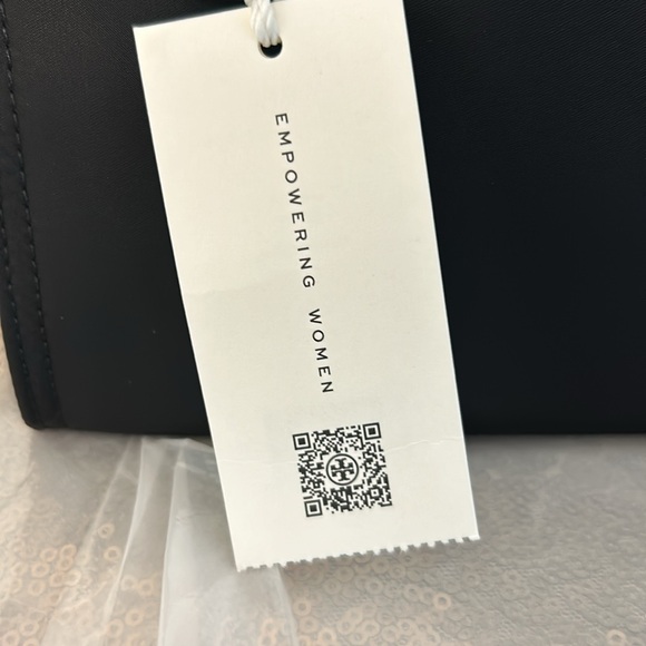 Tory Burch Brand New Ella Nylon Mini Tote Black new with tag - Picture 5 of 7